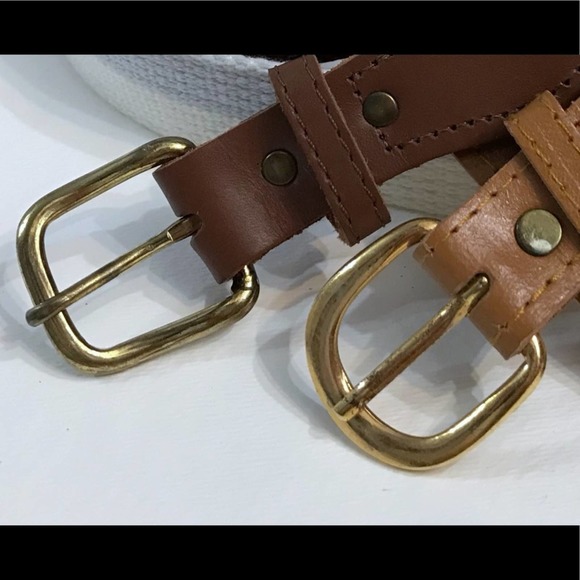 🧁LAST CHANCE 2 belts. Navy, two tone blue & white - Picture 2 of 7